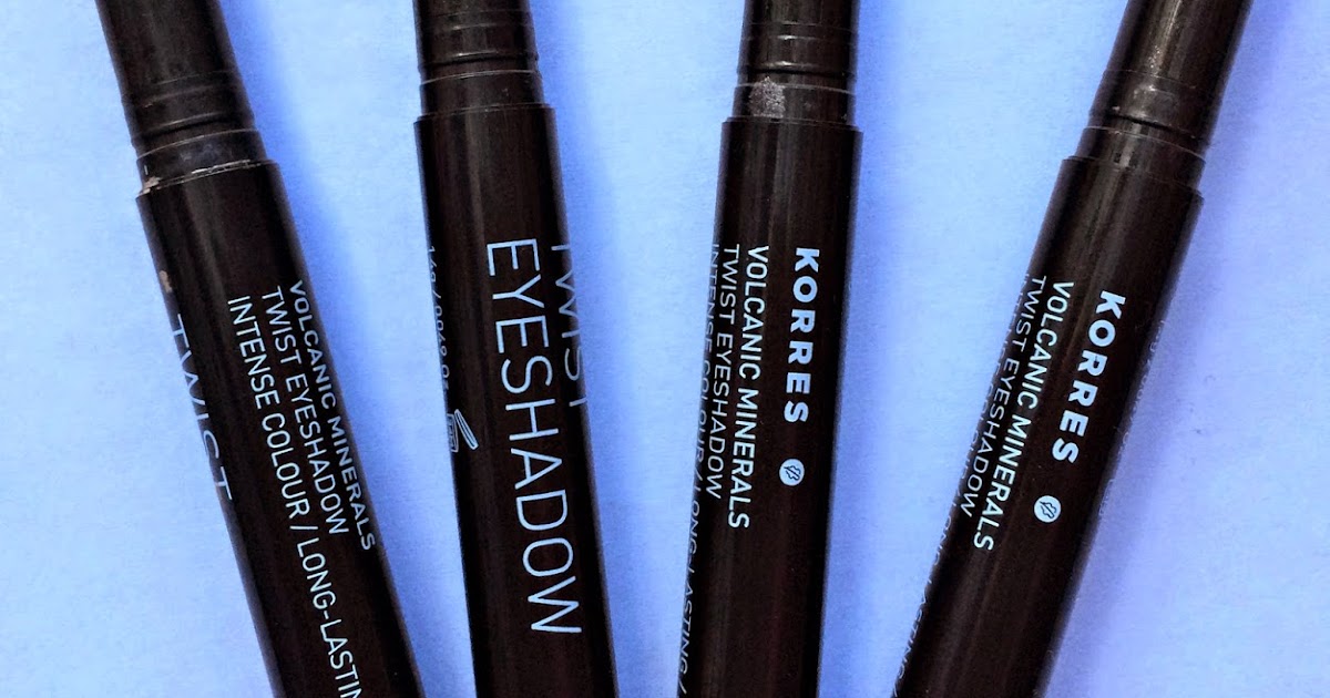 Review & Swatches KORRES Volcanic Minerals Twist Eyeshadow BubblyBeauty