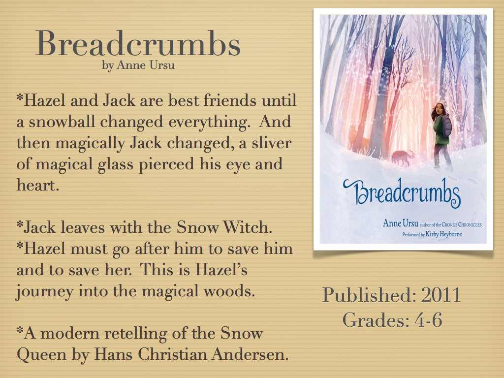 Young Adult Reading Machine Breadcrumbs by Anne Ursu