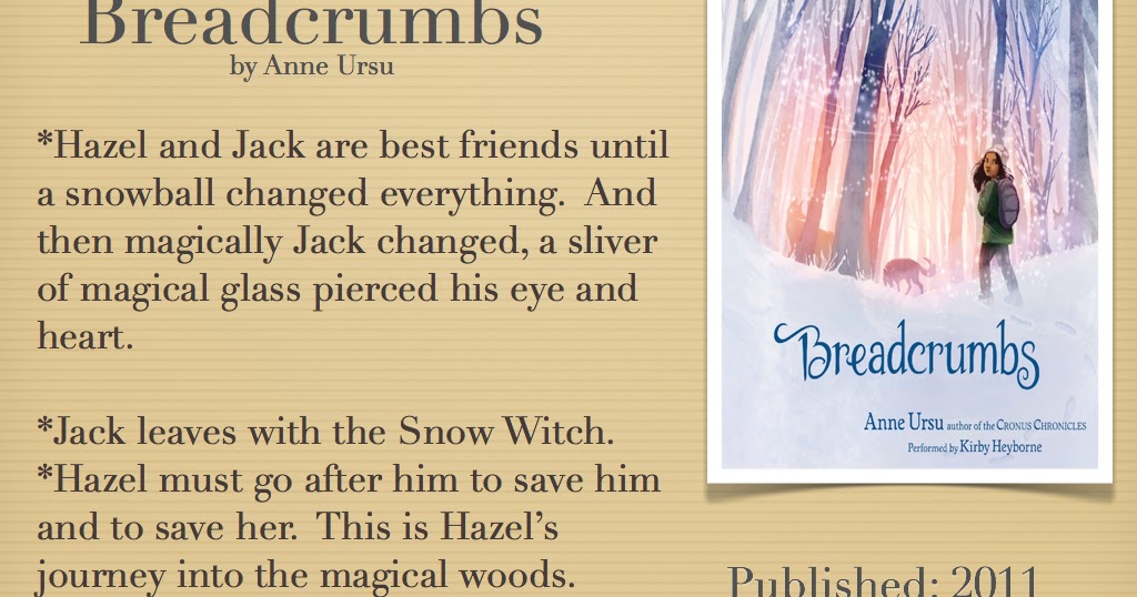 Young Adult Reading Machine Breadcrumbs by Anne Ursu