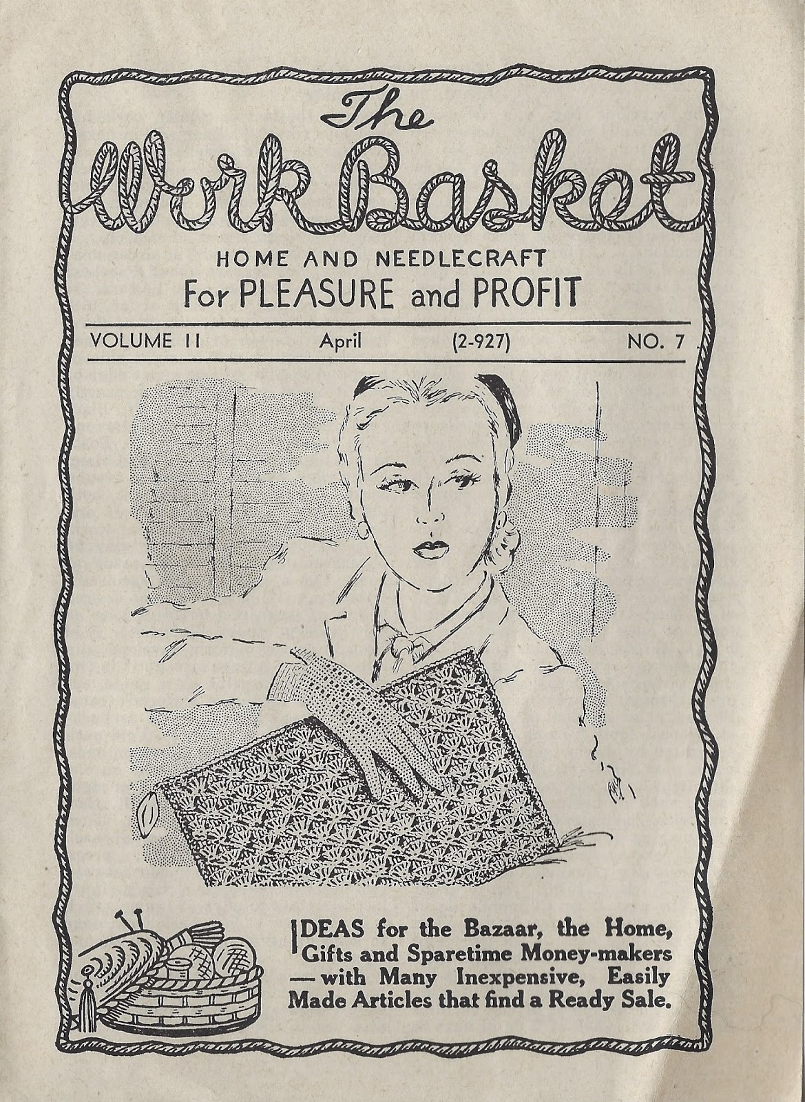 Little Grey Bungalow Workbasket Magazine April 1946 Little Grey Bungalow Workbasket Magazine April 1946