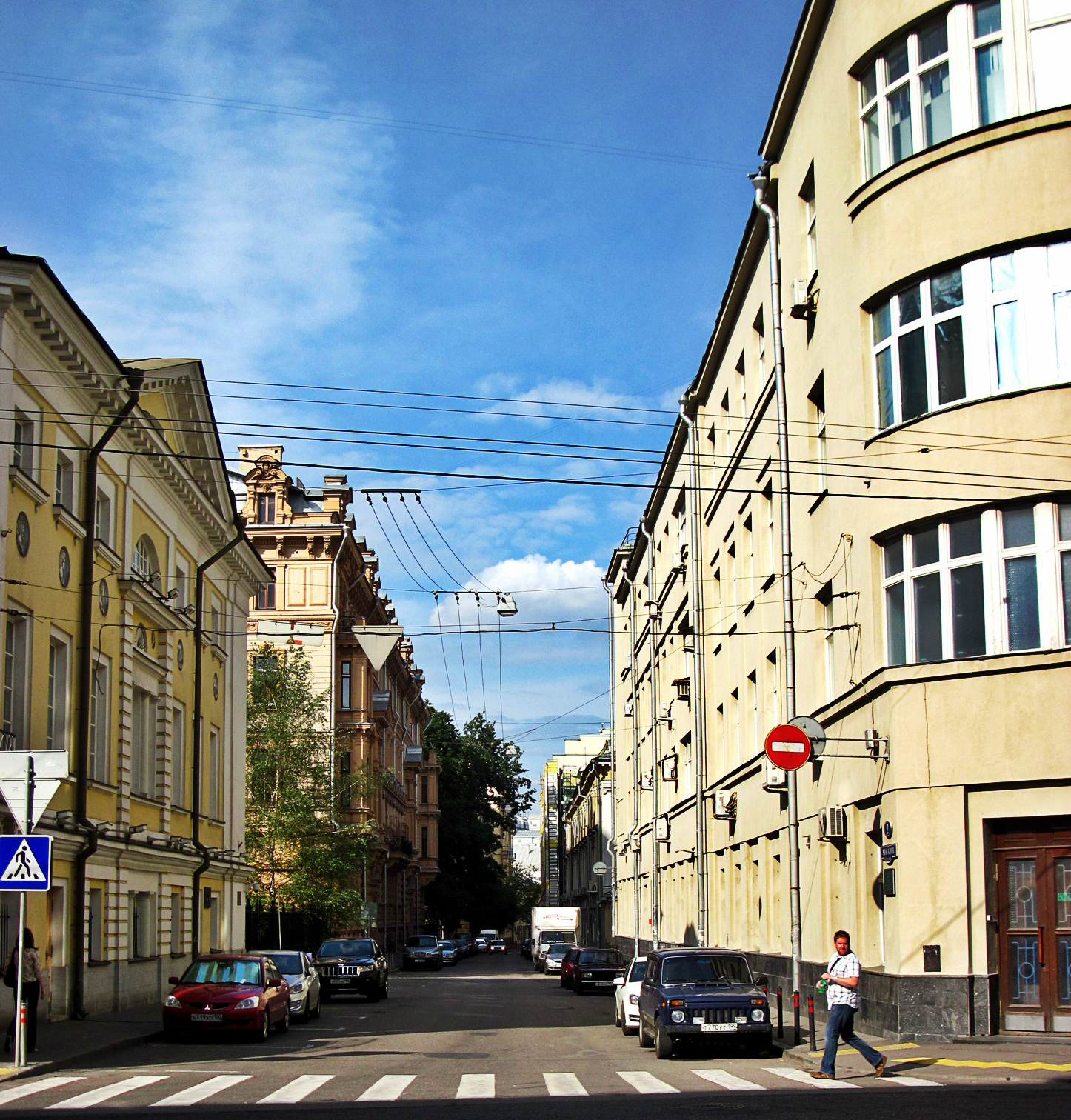 Lane in the center of Moscow