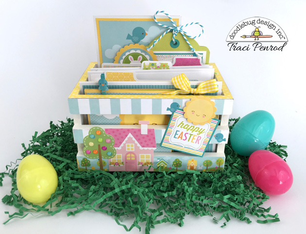 easter scrapbook photo crate for cards and pictures