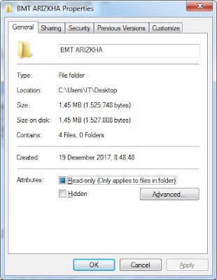 Menampilkan Jendela Properties File dan Folder dengan VB6