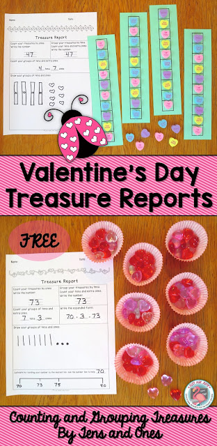 This is a FREE and fabulous Valentine's Day place value activity, perfect for first and second graders. 