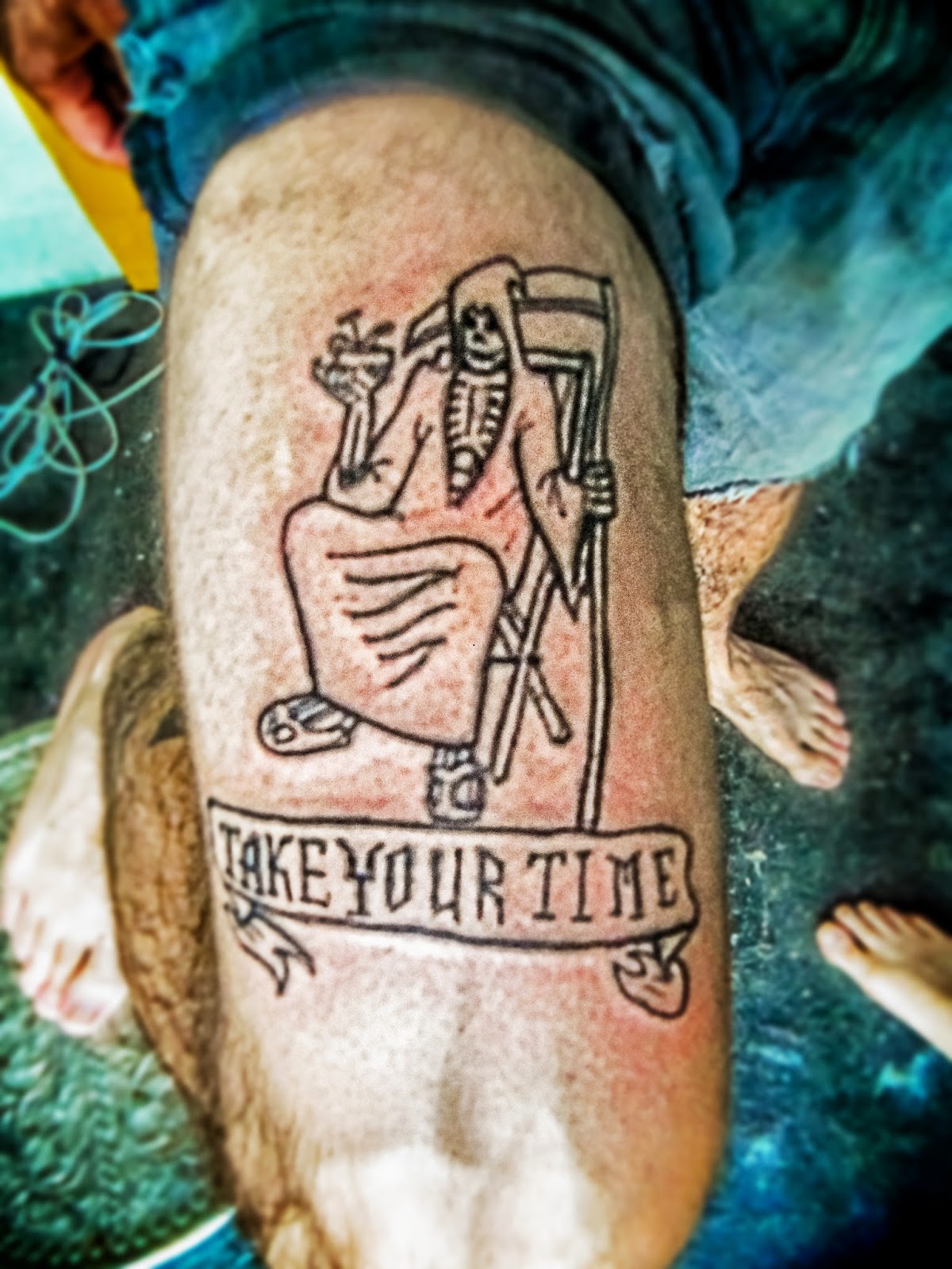 Blair Menace Grim Reaper Tattoo