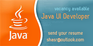 Java UI Developer Vacancy