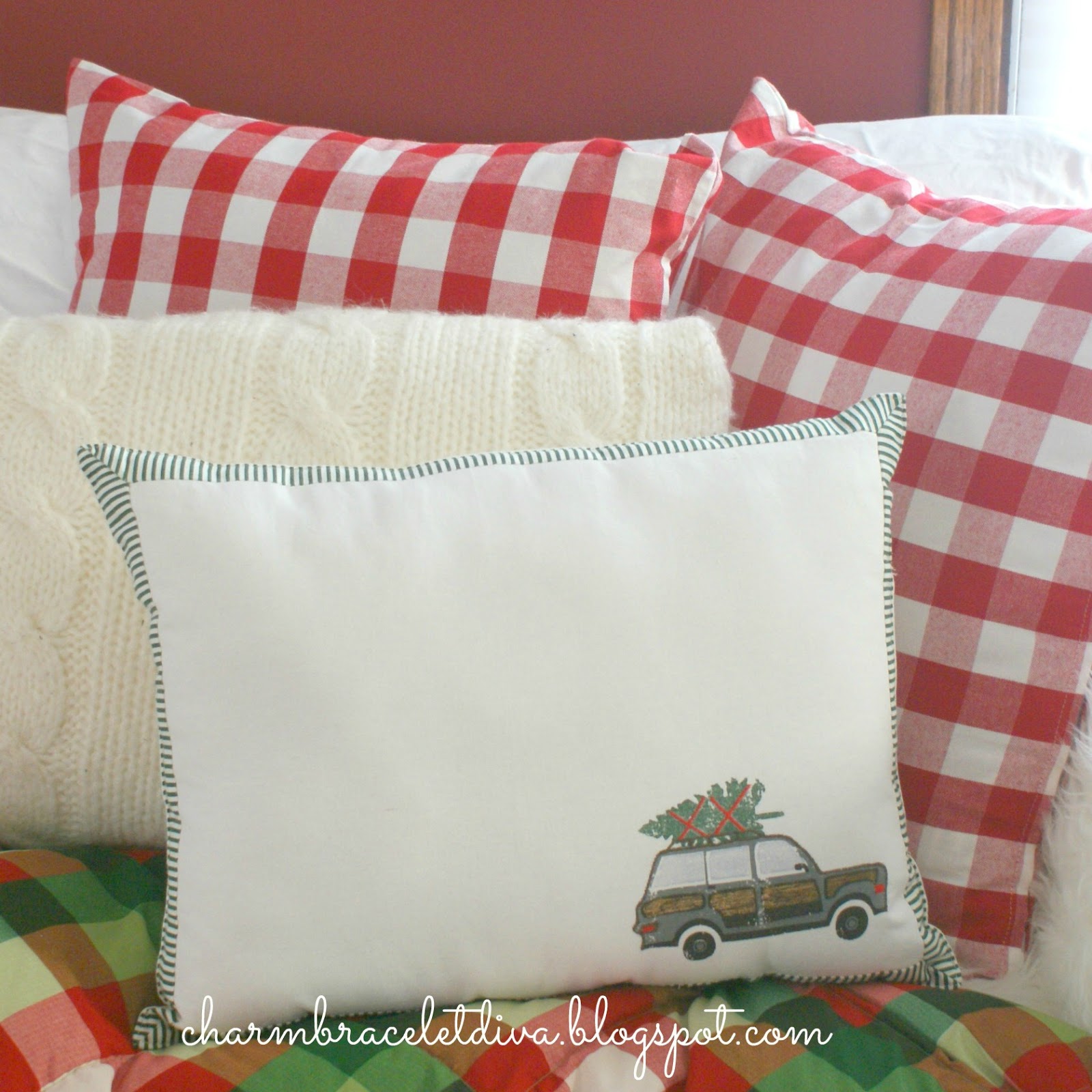 Our Hopeful Home Easy DIY Christmas Pillow From Target Placemat