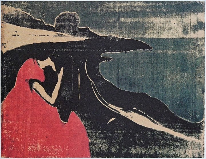 L%C3%A9on+Spilliaert,+Woman+by+the+Sea,+1908