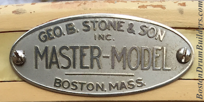 Geo. B. Stone Master-Model Drum Badge