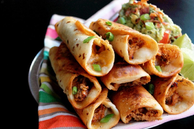 Creole Contessa: Quick and Easy Roasted Chicken Flautas with Bacon ...