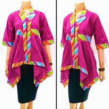Model baju batik embos yang elegan