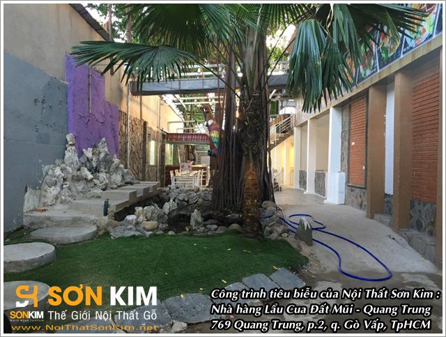 Công trình bàn ghế nhà hàng tại Lẩu Cua Đất Mũi Quang Trung - Gò Vấp Công trình bàn ghế nhà hàng tại Lẩu Cua Đất Mũi Quang Trung - Gò Vấp