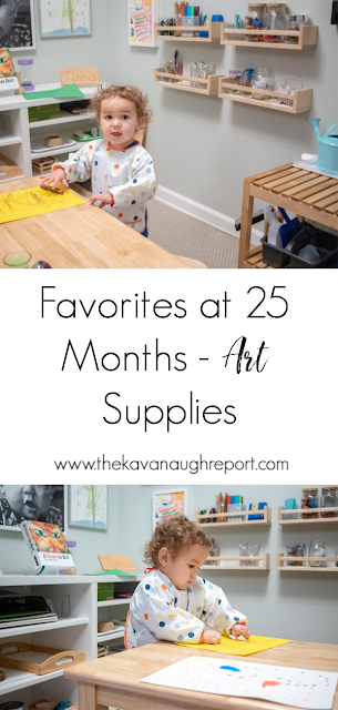 A look at our favorite art trays at 25-months-old.