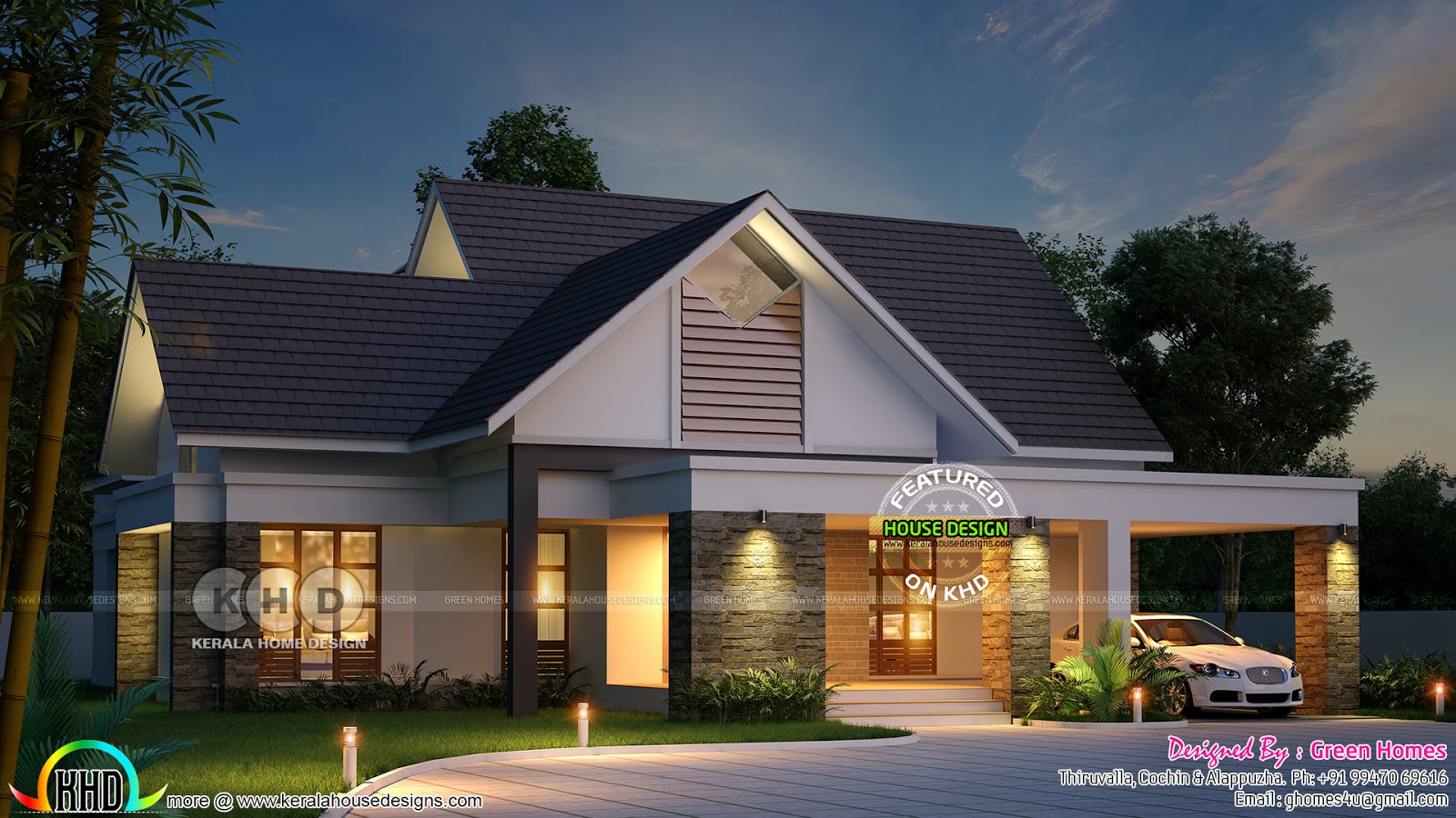 2490 square feet 3 BHK Sloping roof home | Kerala home design | Bloglovin', image size:1600x900