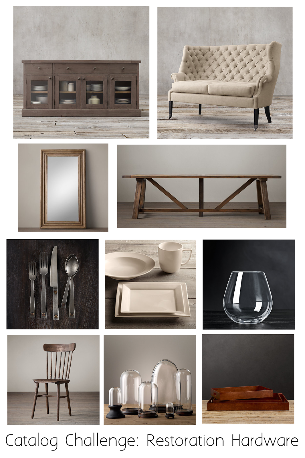 Catalog Challenge Restoration Hardware.