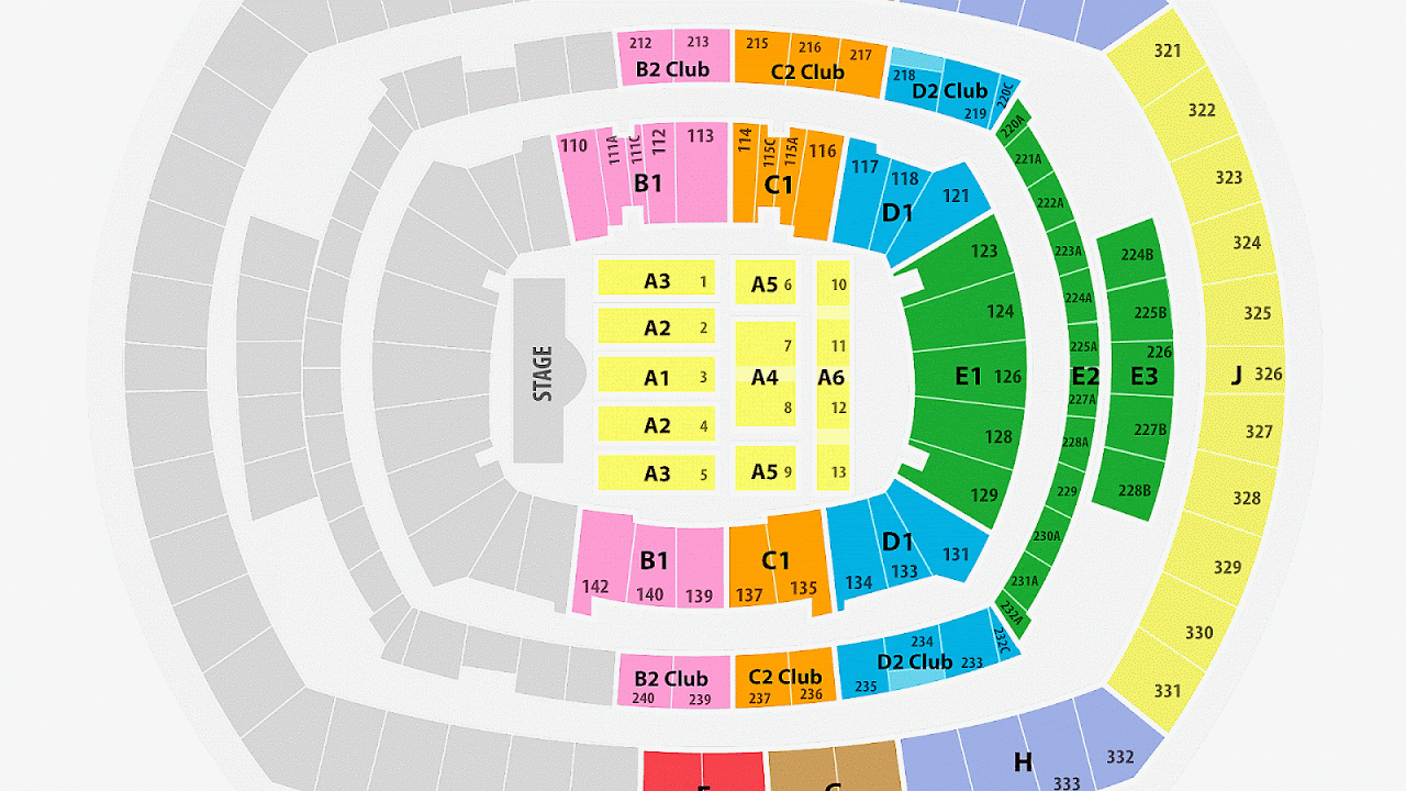 Metlife Stadium Seating Chart Concert - Stadium Choices