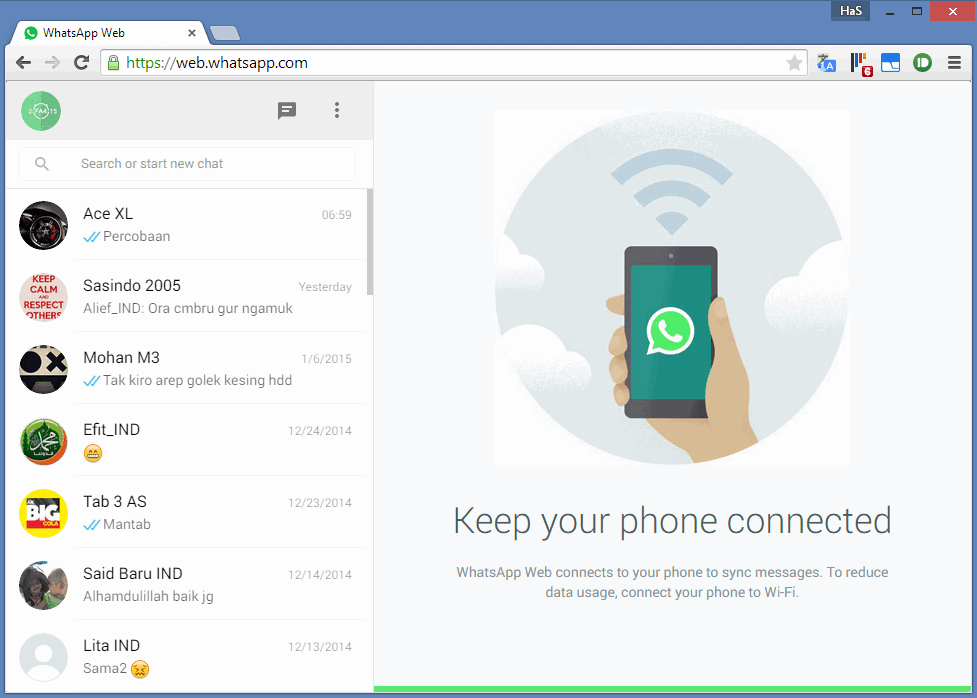 Menggunakan WhatsApp di PC dengan WhatsApp Web RESMI