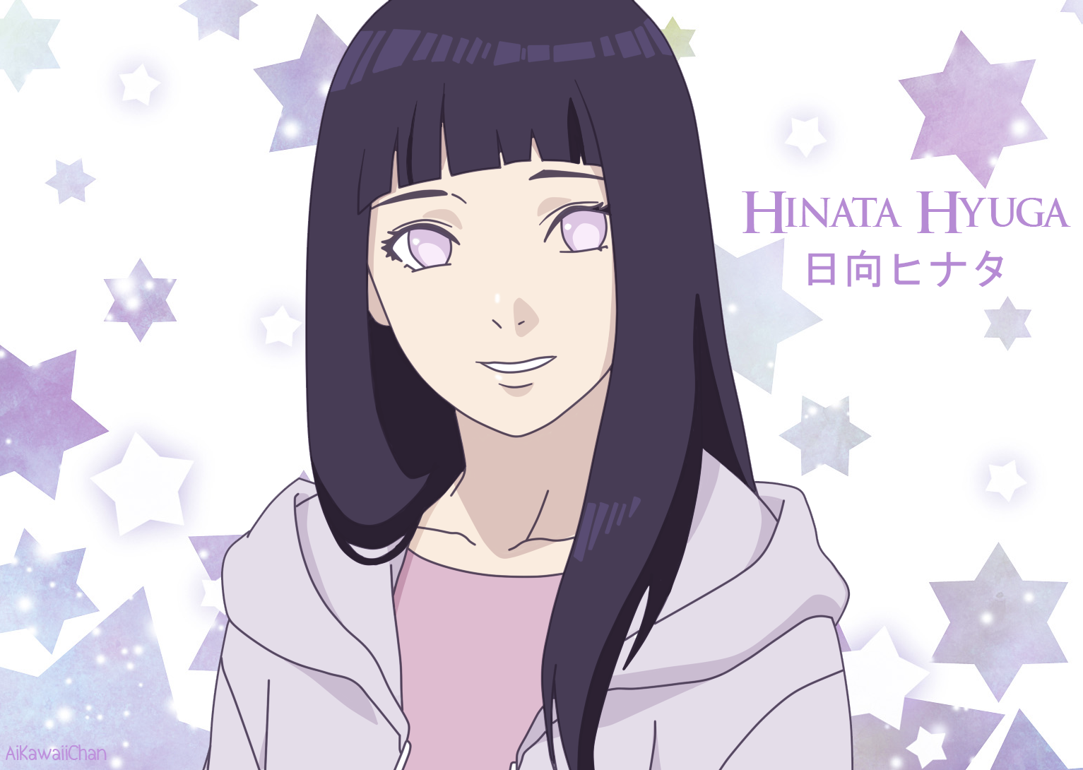 COMO DESENHAR A HINATA HYUGA 