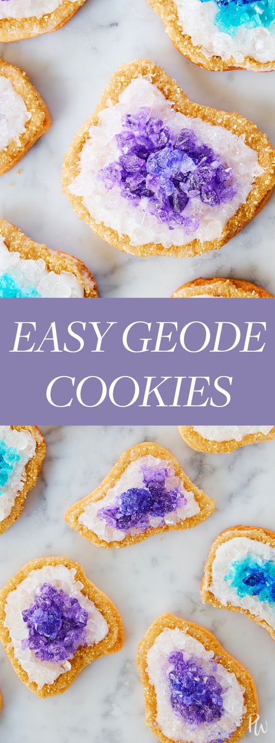 Easy Geode Cookies Favorite Food Recipes