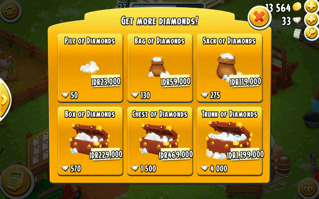 Cara Mendapatkan Diamond Gratis di Game Hay Day Android iOS