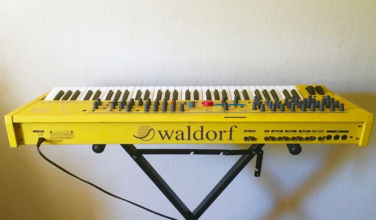 MATRIXSYNTH Yellow WALDORF Q Keyboard Synthesizer