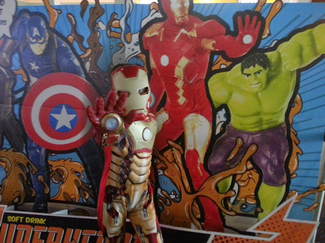 Boy in Iron Man Costume