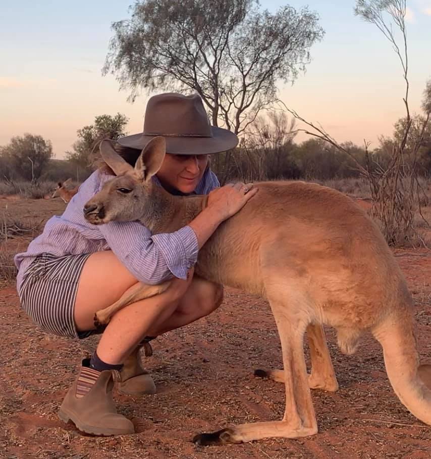 Adorable Kangaroo Hugs The Volunteers Who Rescued Her