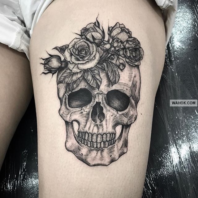 Gambar Tato 3D Keren Tengkorak Terbaru Koleksi Foto Google, Tumblr, Pinterest,instagram