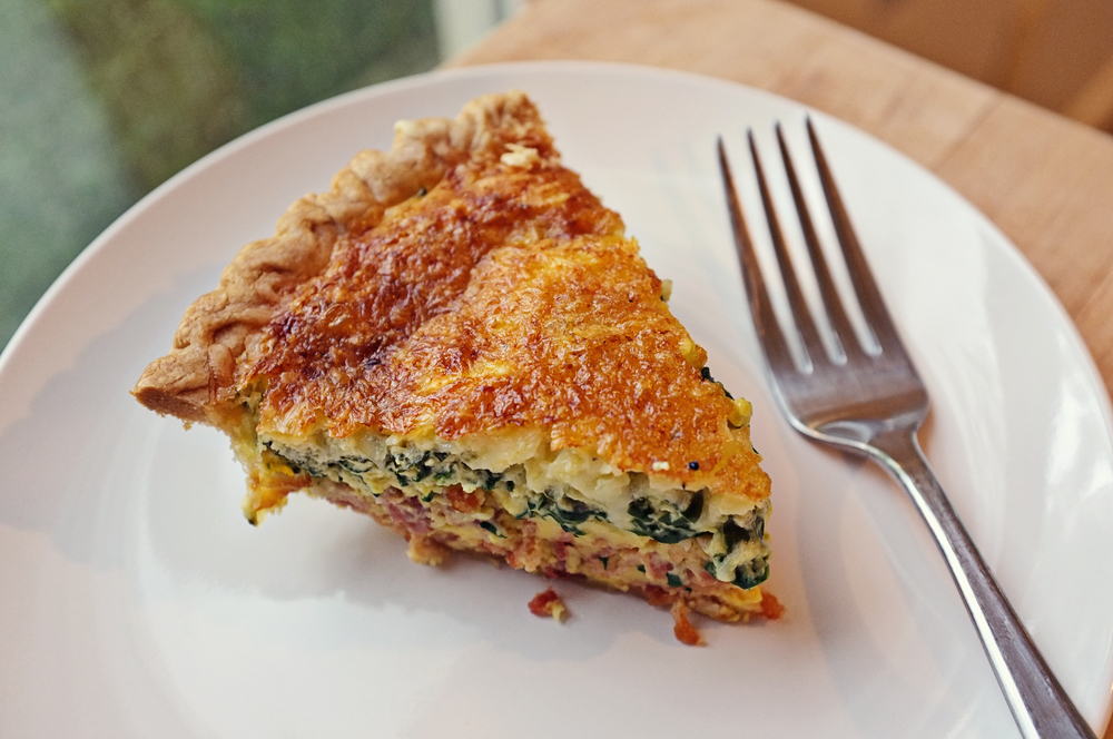 Ioanna's Notebook ΤΑΡΤΑ ΜΕ ΣΠΑΝΑΚΙ, ΜΠΕΙΚΟΝ ΚΑΙ BLUE CHEESE / SPINACH
