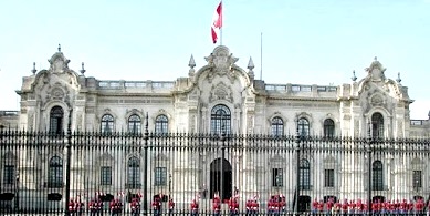 Poder Ejecutivo (Palacio de Gobierno del Perú) Foto del Palacio de Gobierno del Perú (Poder Ejecutivo) a color