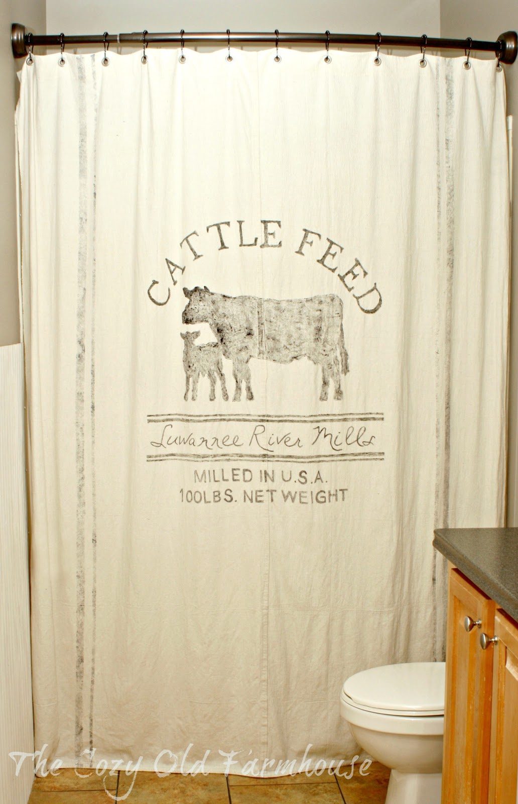 The Cozy Old Farmhouse Painters Dropcloth Becomes DIY