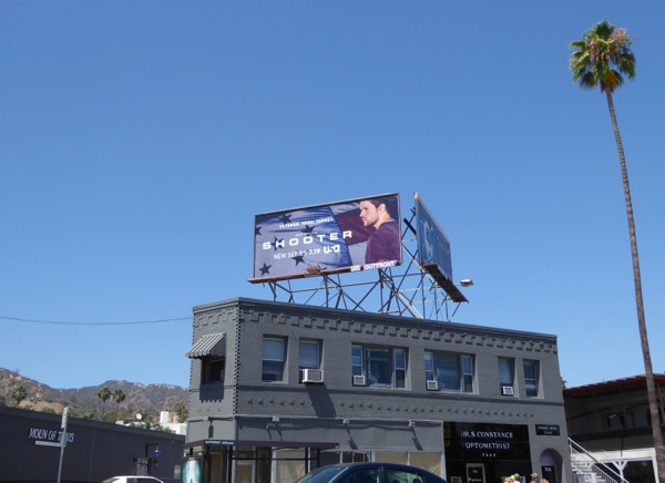 Shooter TV series billboard Sunset Boulevard Shooter TV series billboard