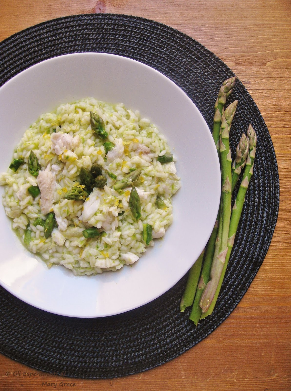 Risotto agli Asparagi Profumato al Limone con Pesce Lama. I Tesori del