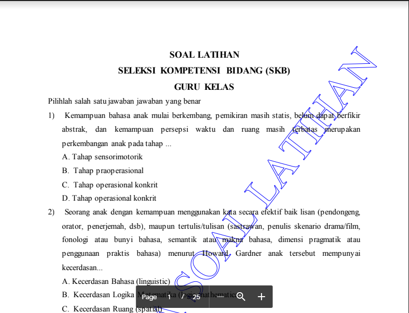 Soal Skb Pranata Laboratorium Pendidikan Pdf