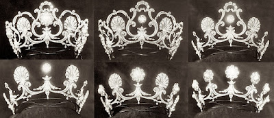 Tiara Mania: Queen Margherita of Italy's Pearl & Diamond Tiara Queen Margherita Italy Savoy Musy Pearl Tiara Marie Jose