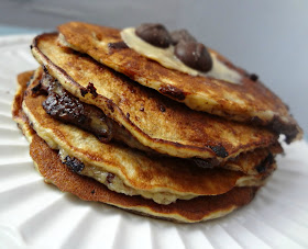 4 Ingredient Chocolate Chip Pancakes