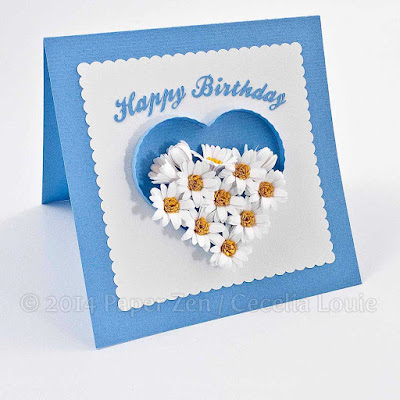 Quilling Fringed Flowers with Sculpted Petals Quilling Fringed Flowers with Sculpted Petals