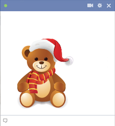 Christmas Teddy Bear Emoticon