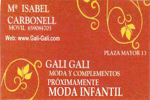 GALI GALI MODA Y COMPLEMENTOS. SOUVENIRS