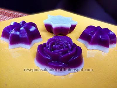 Kue talam mawar dan bintang Resep membuat kue talam mawar dan bintang