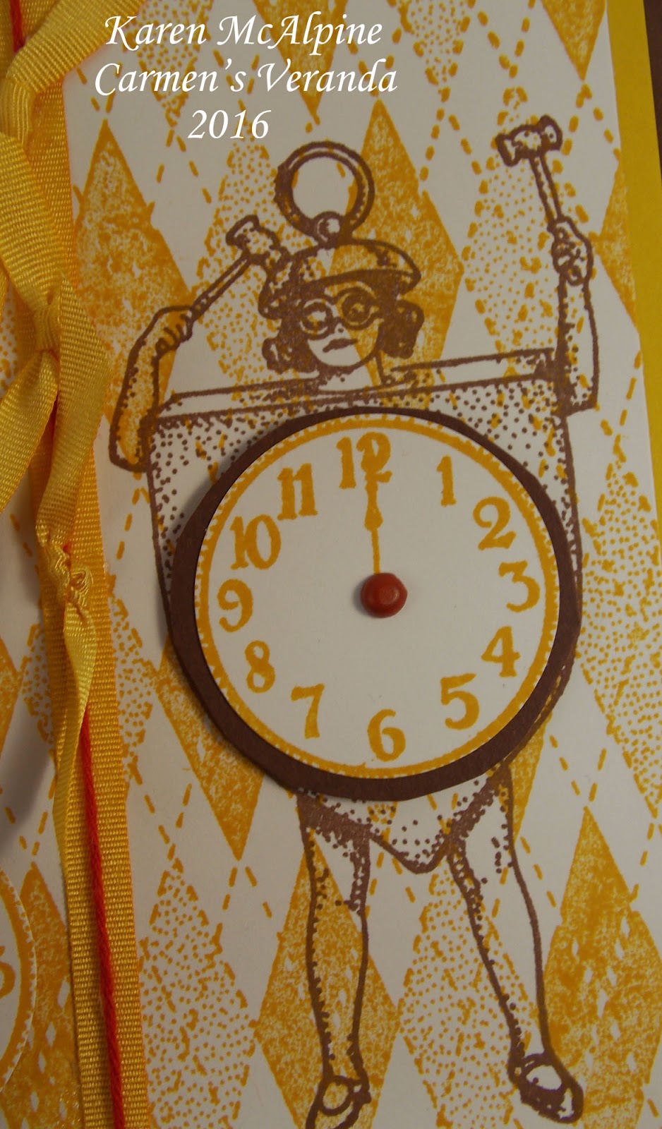 Dreaming and Creating Clock Lady Lost Coast Designs April Challenge