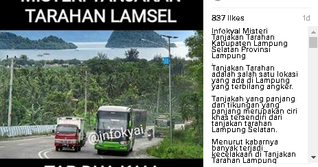 Misteri Tanjakan Tarahan Kabupaten Lampung Selatan Lampung Berita Viral Hari Ini Lowongan Kerja Hari Ini