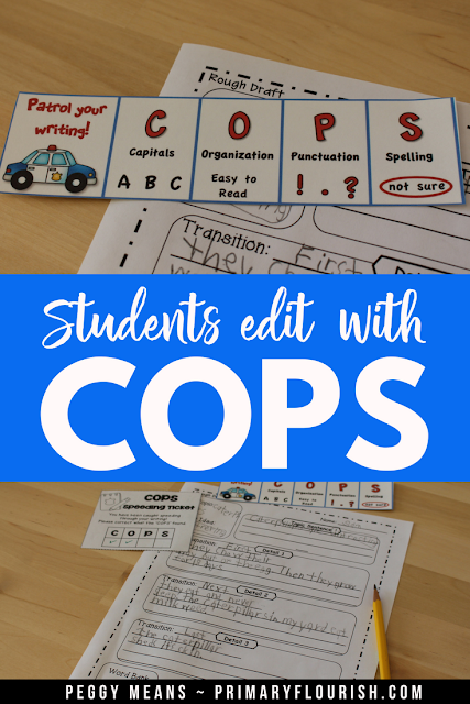 Imagine your students editing their own sentences! Just teach them to use COPS to edit their writing and they will love to do it for themselves! This unit is packed with anchor charts, worksheets and more ... everything you need to teach and motivate your little writers! It's great for 1st, 2nd, 3rd, 4th, 5th, and home school students. {first, second, third, fourth, fifth}. See for yourself! #teacher #homeschool #students #editwriting #editsentences 