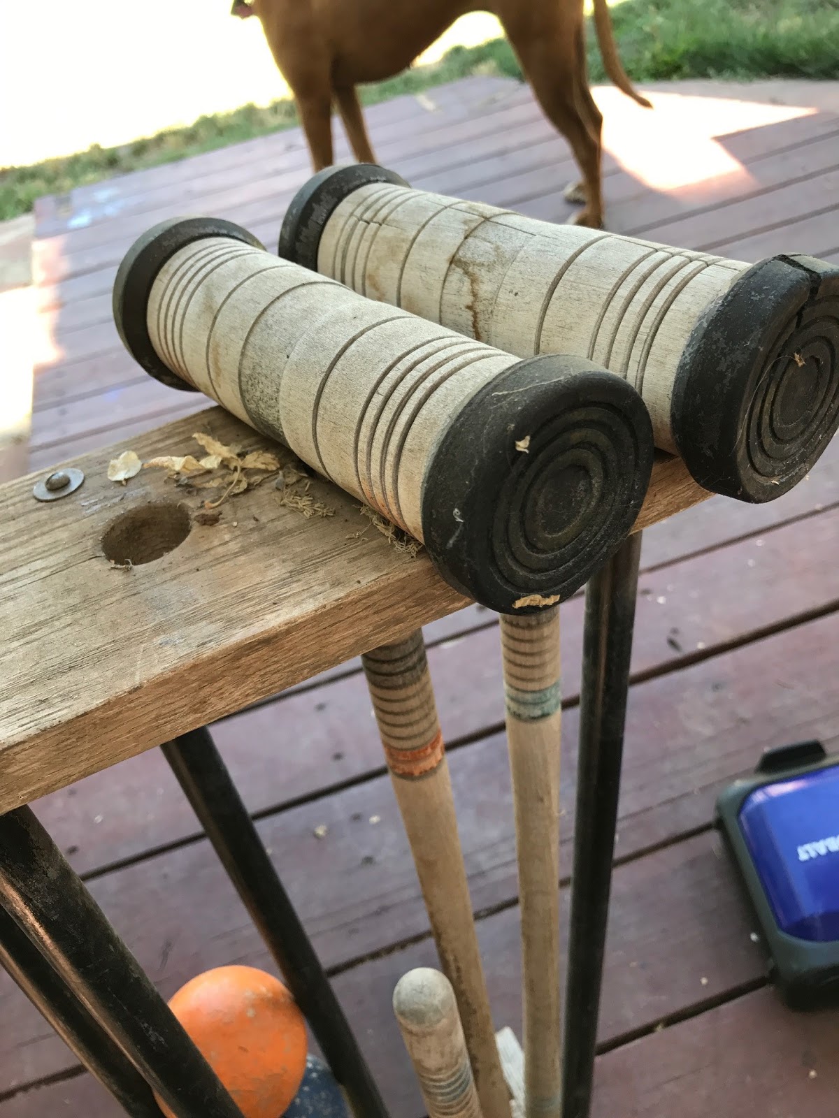 Mr. and Mrs. DIY A Refurb Project Wooden Croquet Set