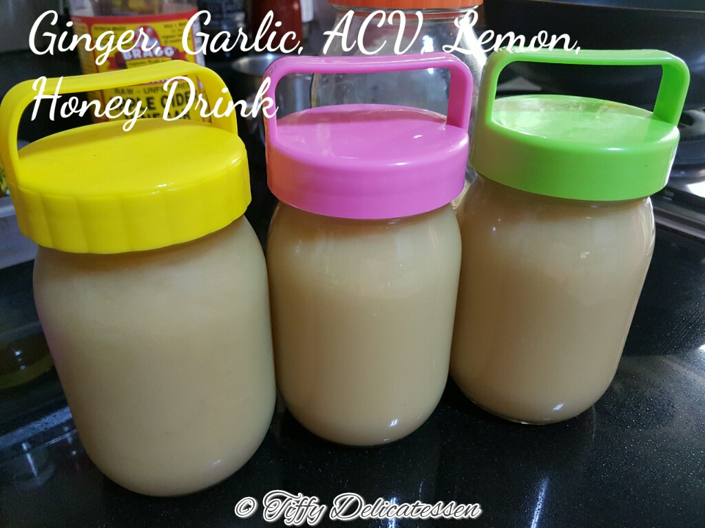 Tiffy Delicatessen "Miracle Drink" Ginger, Garlic, ACV,Lemon, Honey