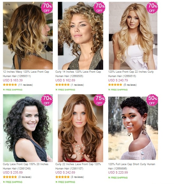 Curly Human Hair Wigs
