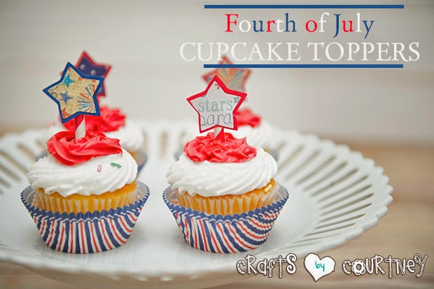 4th of July Cupcake Toppers