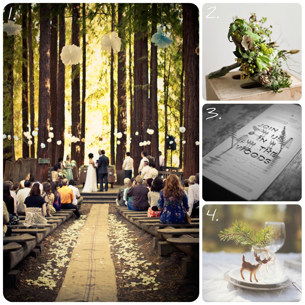 Collected Nest Wedding Wednesday Woodland Wedding Inspiration