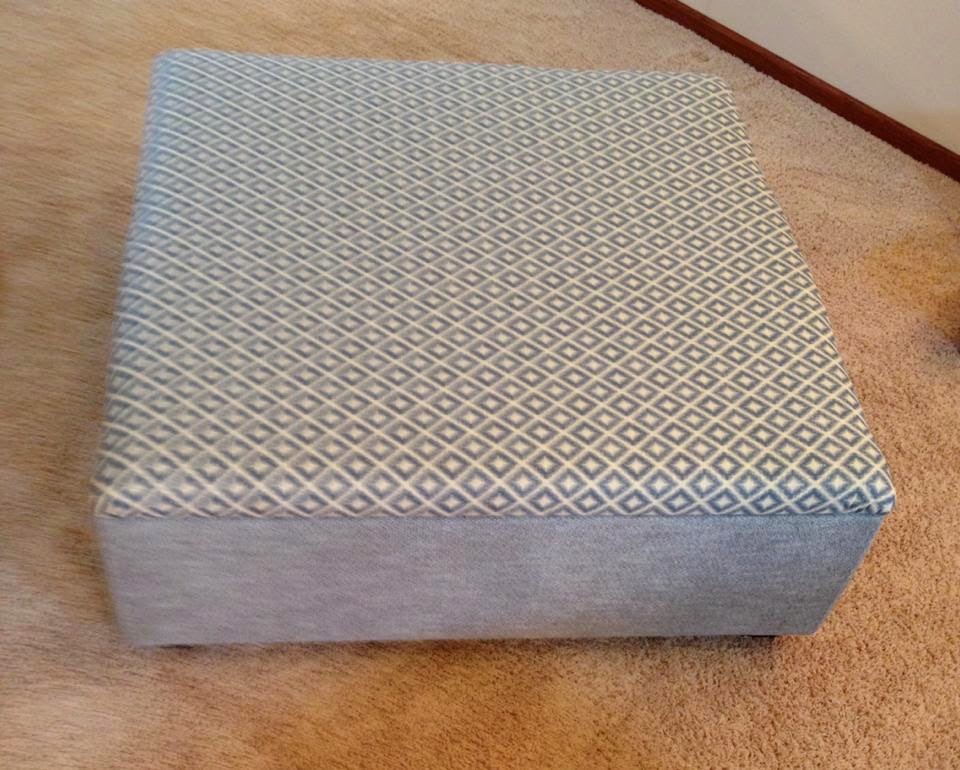 Dishing Up Design Large, Padded, DIY Ottoman