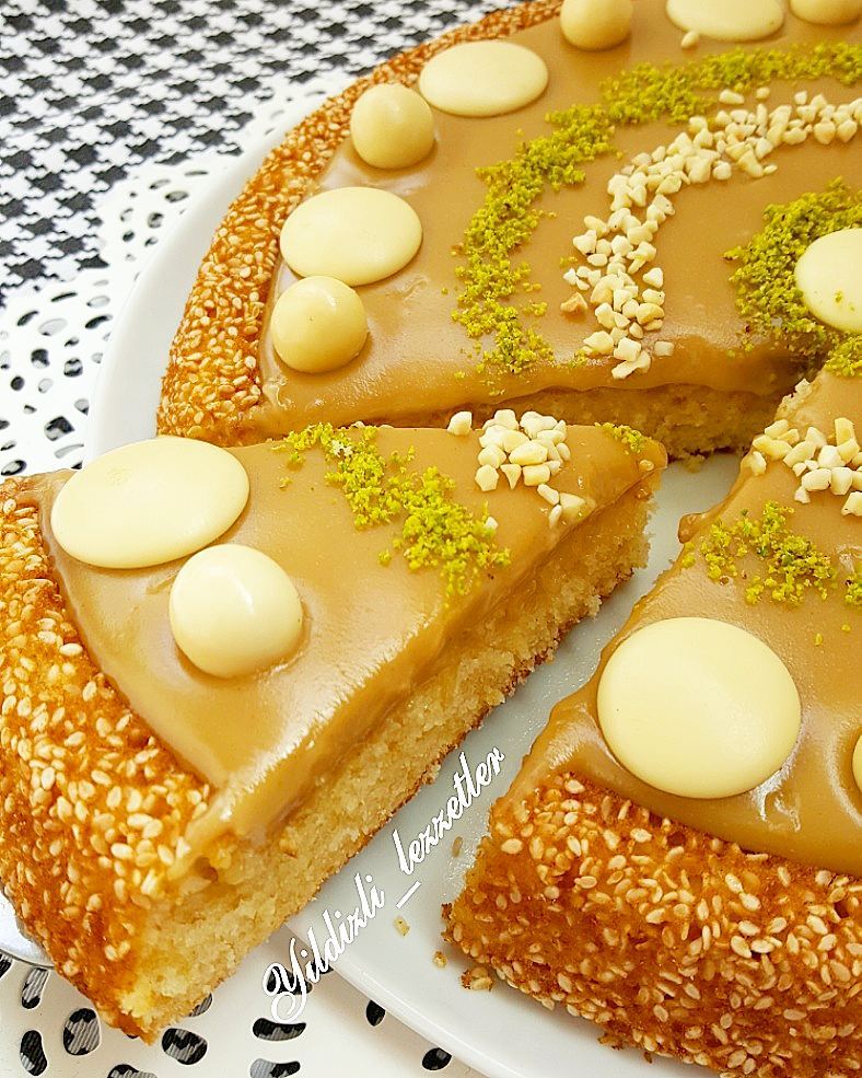 Sütlü Tahinli Tart Kek Pratik Tarifim